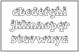 polyvalent collection de papier Remarques alphabet des lettres pour divers les usages vecteur