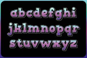 polyvalent collection de futurisme alphabet des lettres pour divers les usages vecteur