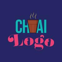 chai logo conception avec kullad vecteur