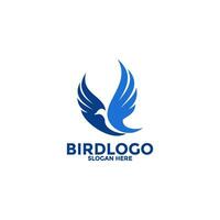 oiseau logo conception abstrait, en volant oiseau logo vecteur modèle
