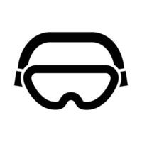sécurité lunettes vecteur glyphe icône pour personnel et commercial utiliser.