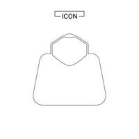 achats sac icône symbole graphique recours vecteur