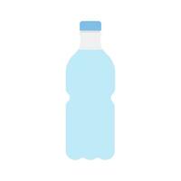 bouteille de l'eau icône plat style illustration isolé sur blanc Contexte vecteur