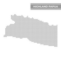 à pois carte de montagnes papouasie est une Province de Indonésie vecteur