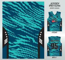 modèle vecteur des sports chemise Contexte image.green zigzag tigre modèle conception, illustration, textile Contexte pour des sports T-shirt, Football Jersey chemise