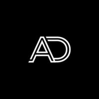 modèle moderne de conception de lettre majuscule initiale monogramme publicitaire vecteur