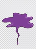 splash vector violet avec fond de transparence