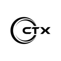ctx logo conception, inspiration pour une unique identité. moderne élégance et Créatif conception. filigrane votre Succès avec le frappant cette logo. vecteur
