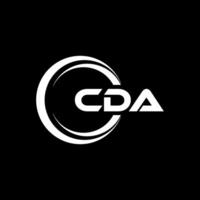 cda logo conception, inspiration pour une unique identité. moderne élégance et Créatif conception. filigrane votre Succès avec le frappant cette logo. vecteur