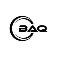 baq logo conception, inspiration pour une unique identité. moderne élégance et Créatif conception. filigrane votre Succès avec le frappant cette logo. vecteur