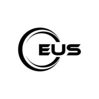 eus logo conception, inspiration pour une unique identité. moderne élégance et Créatif conception. filigrane votre Succès avec le frappant cette logo. vecteur