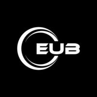 eub logo conception, inspiration pour une unique identité. moderne élégance et Créatif conception. filigrane votre Succès avec le frappant cette logo. vecteur