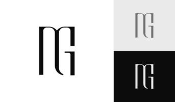 lettre ng initiale monogramme logo conception vecteur