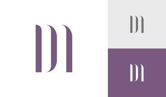 lettre dm initiale monogramme logo conception vecteur