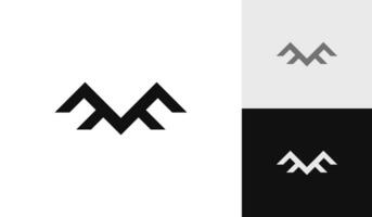 lettre mf initiale monogramme logo conception vecteur