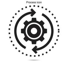 processus icône, vecteur illustration.