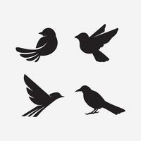 modèle de conception icône oiseau logo vector
