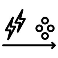 icône de la ligne de physique vecteur