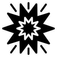 icône de glyphe d'explosion vecteur