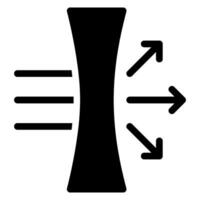 dispersion glyphe icône vecteur