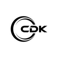 cdk logo conception, inspiration pour une unique identité. moderne élégance et Créatif conception. filigrane votre Succès avec le frappant cette logo. vecteur