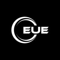 eue logo conception, inspiration pour une unique identité. moderne élégance et Créatif conception. filigrane votre Succès avec le frappant cette logo. vecteur