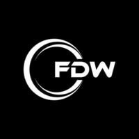 fdw logo conception, inspiration pour une unique identité. moderne élégance et Créatif conception. filigrane votre Succès avec le frappant cette logo. vecteur