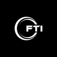 fti logo conception, inspiration pour une unique identité. moderne élégance et Créatif conception. filigrane votre Succès avec le frappant cette logo. vecteur