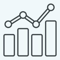 icône benchmarking. en relation à affaires une analyse symbole. ligne style Facile conception modifiable. Facile illustration vecteur