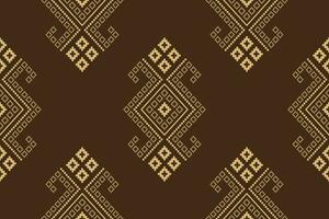 la nature millésimes traverser point traditionnel ethnique modèle paisley fleur ikat Contexte abstrait aztèque africain indonésien Indien sans couture modèle pour en tissu impression tissu robe tapis rideaux et sarong vecteur