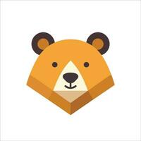 cette mignonne ours logo dans vecteur illustration ajoute une toucher de charme et la convivialité à tout conception projet.