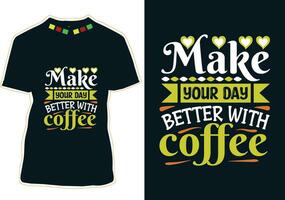 infirmière mère café amoureux, international café journée T-shirt conception vecteur