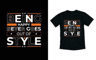 conception de t-shirt de typographie moderne vecteur