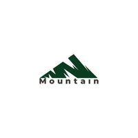 vert Montagne Facile géométrique Extérieur symbole logo vecteur