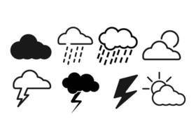 orage icône conception modèle vecteur isolé illustration