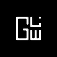 glw lettre logo vecteur conception, glw Facile et moderne logo. glw luxueux alphabet conception