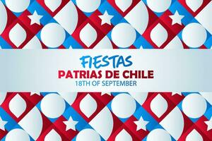 sans couture modèle de Chili indépendance journée fête. vecteur