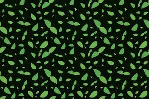 une vert Contexte avec beaucoup feuilles, abstrait modèle, sans couture répéter modèle vecteur conception, floral Contexte ancien partout imprimer, batik impression