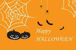 ensemble de site Internet en-têtes ou bannière dessins pour content Halloween avec chauves-souris, la toile etc. vecteur