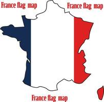 France drapeau carte vecteur