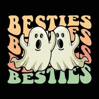 besties effrayant dessins vecteur