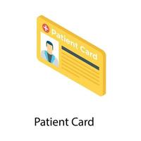 concepts de carte de patient vecteur