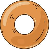 sucré Donut dessin animé pain illustration graphique élément art carte vecteur