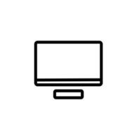 ordinateur icône sur une blanc Contexte vecteur