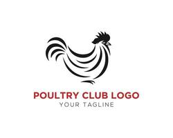 coq poulet logo icône conception vecteur modèle.