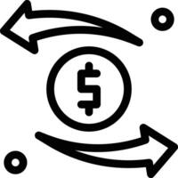 argent transfert icône pour Télécharger vecteur