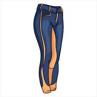 pantalon de cavalier de tenue pour illustration de jockey en style cartoon vecteur