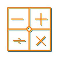 icône de vecteur de symboles mathématiques