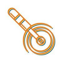 icône de vecteur de coupe-pizza