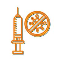 icône de vecteur de vaccin